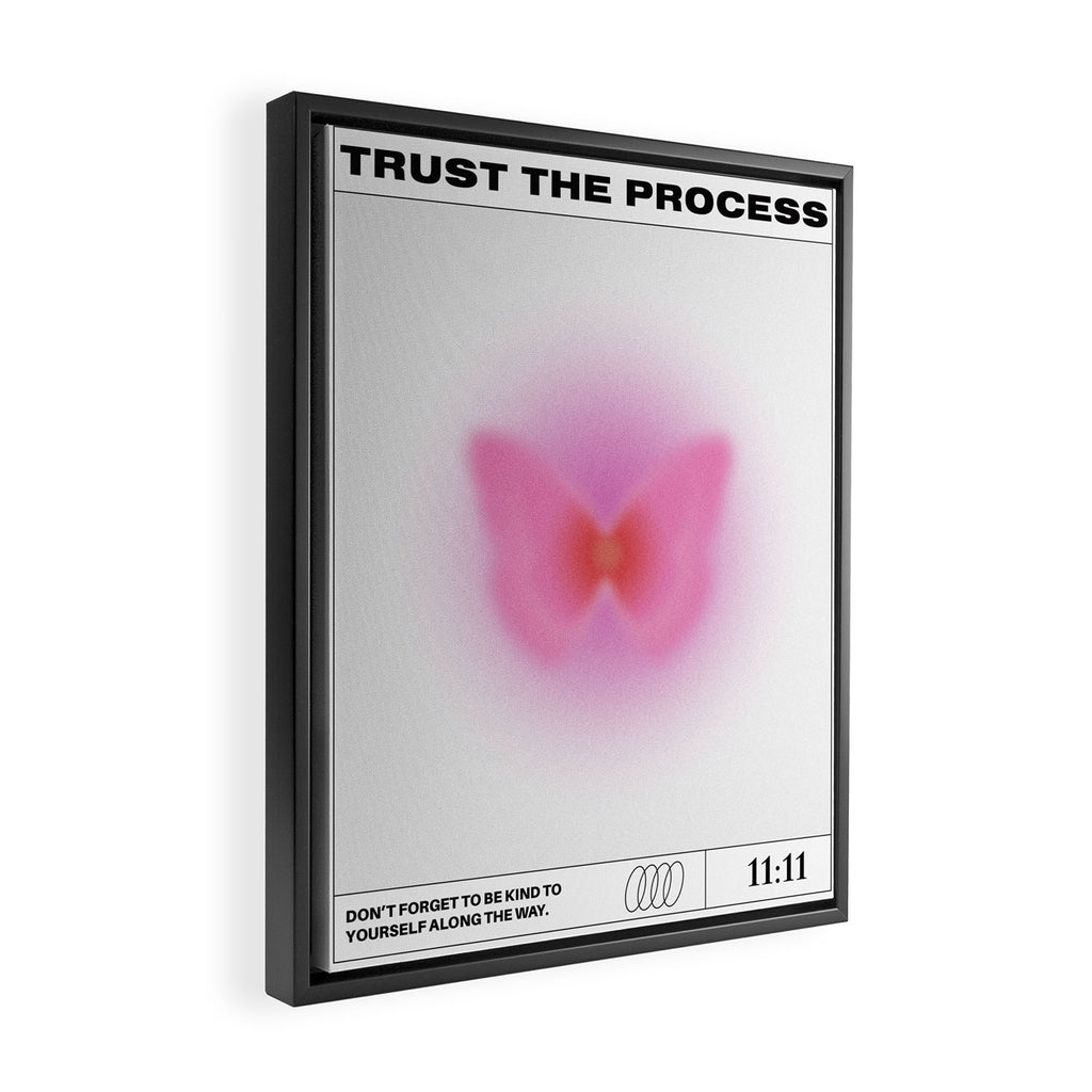Trust The Process Poster Framed Canvas Print Gallery Image 2