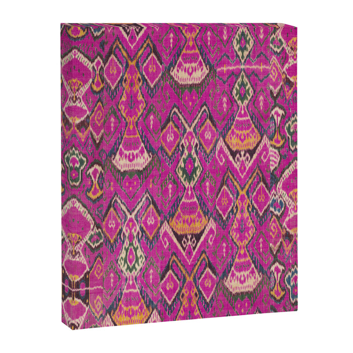 Uzbekistan Rug Deep Pink Canvas Print Gallery Image 1