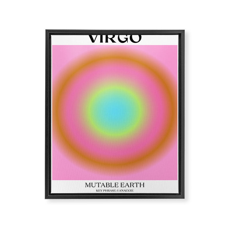Virgo Gradient Print Framed Canvas Print Gallery Image 6