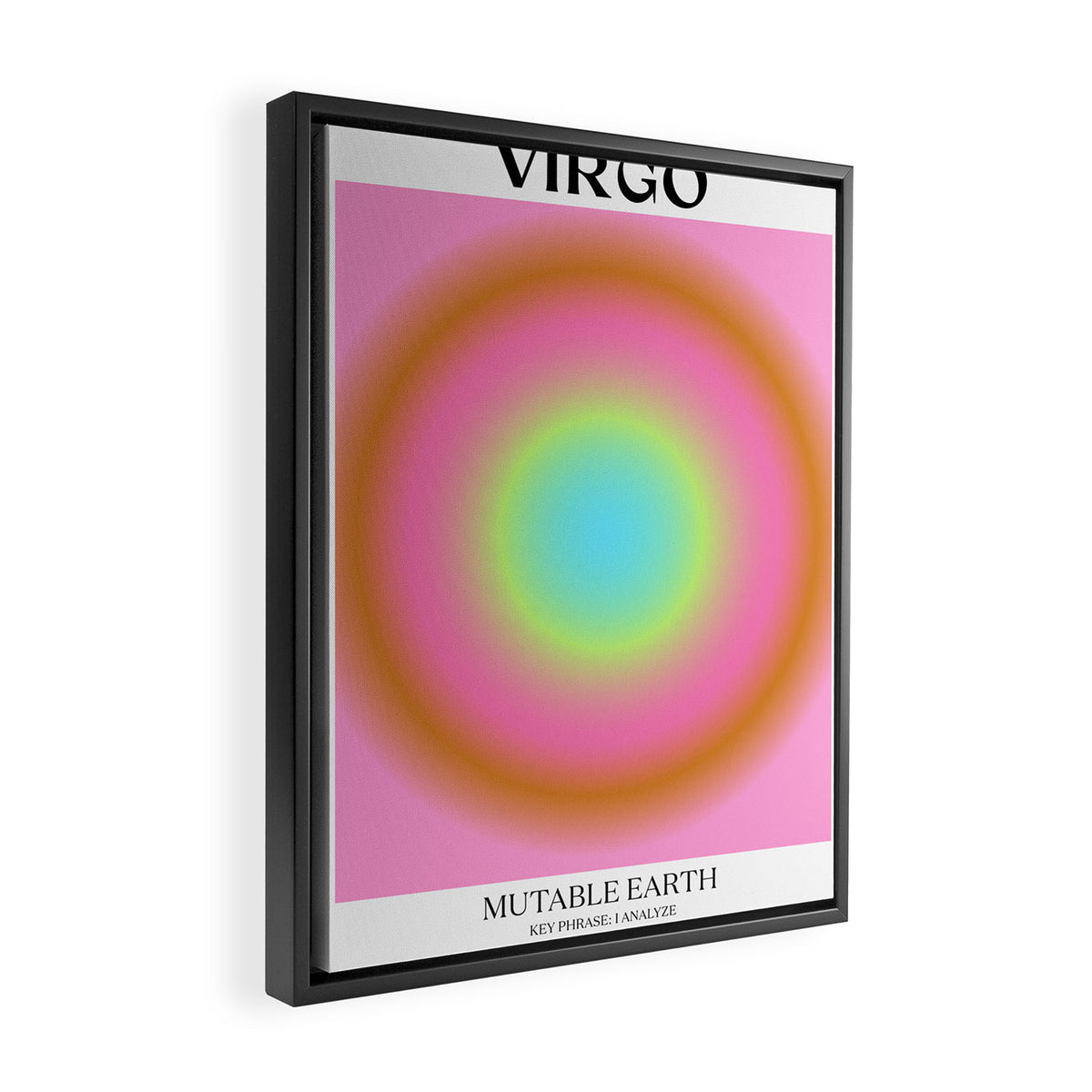 Virgo Gradient Print Framed Canvas Print Gallery Image 2