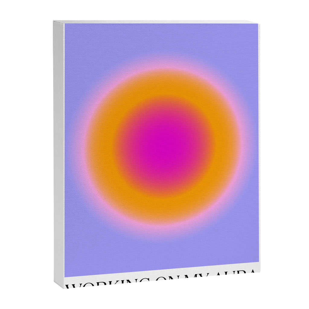Working On My Aura Purple 2 Canvas Print Gallery Image 6