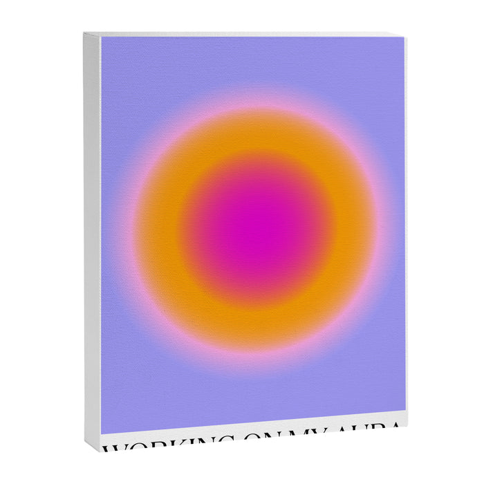 Working On My Aura Purple 2 Canvas Print Gallery Image 1