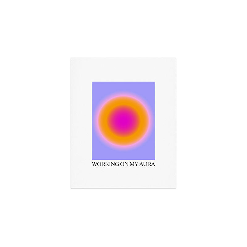 Working On My Aura Purple 2 Art Print Gallery Image 1