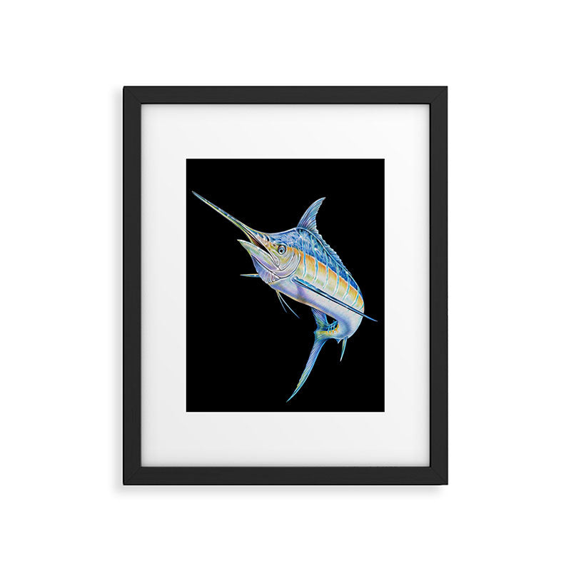 Blue Marlin Framed Art Print Gallery Image 6