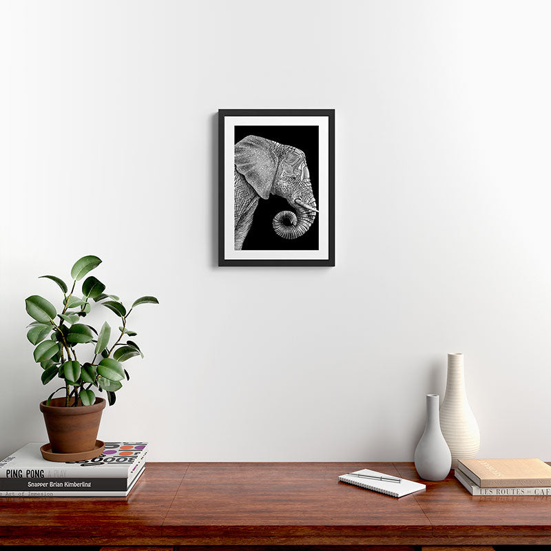 Elephant 2 Framed Art Print Gallery Image 2