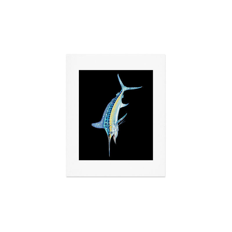 White Marlin Art Print Gallery Image 1