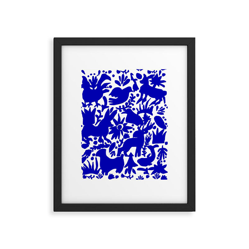 Blue Otomi  Framed Art Print Gallery Image 5