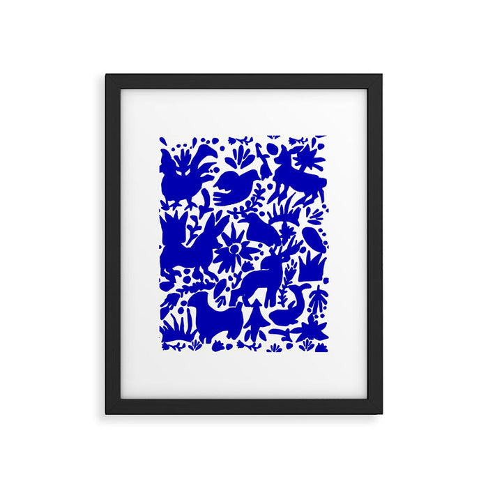 Blue Otomi  Framed Art Print Gallery Image 1