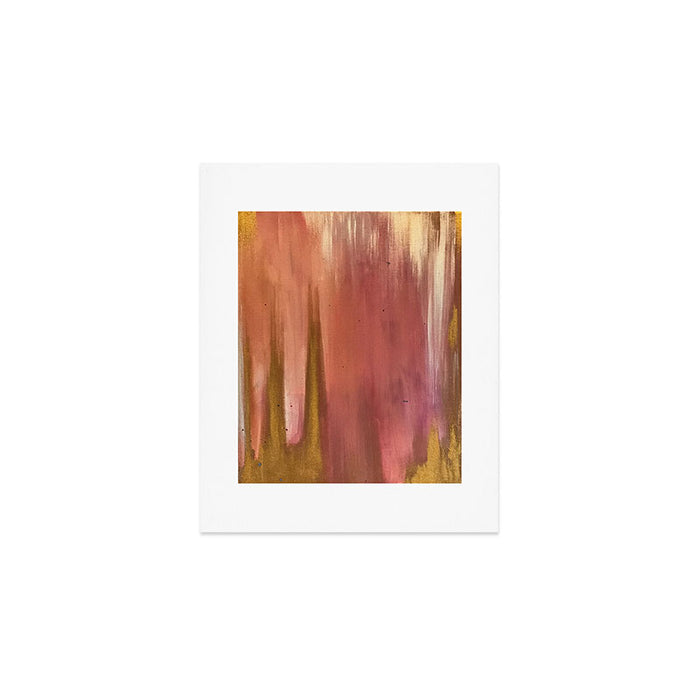 Blush with Gold Abstract Art Print Gallery Image 1
