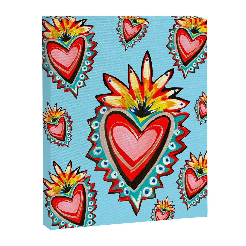 Hearts in Blue  Canvas Print Gallery Image 8
