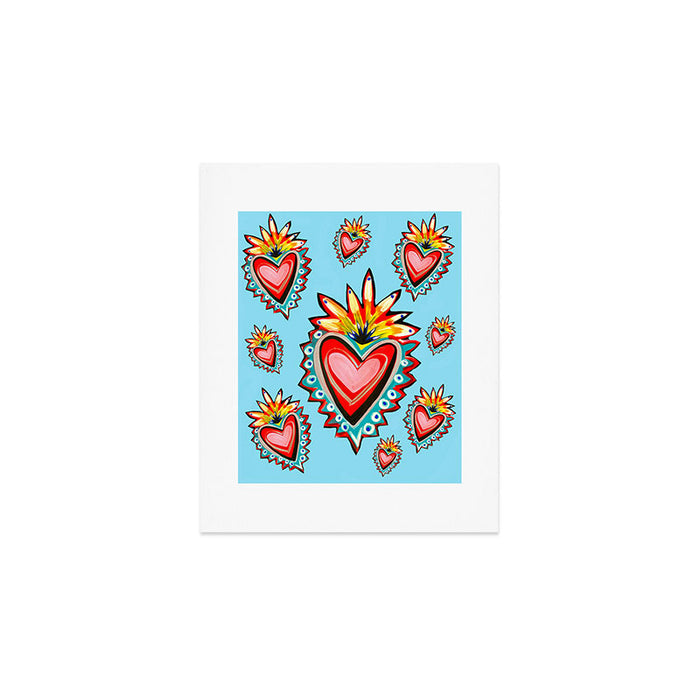 Hearts in Blue  Art Print Gallery Image 1
