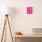 Hot Pink Otomi Bright Pattern Canvas Print Gallery Image 2