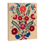 Mexican Bird Motif Cream  Canvas Print Gallery Image 8