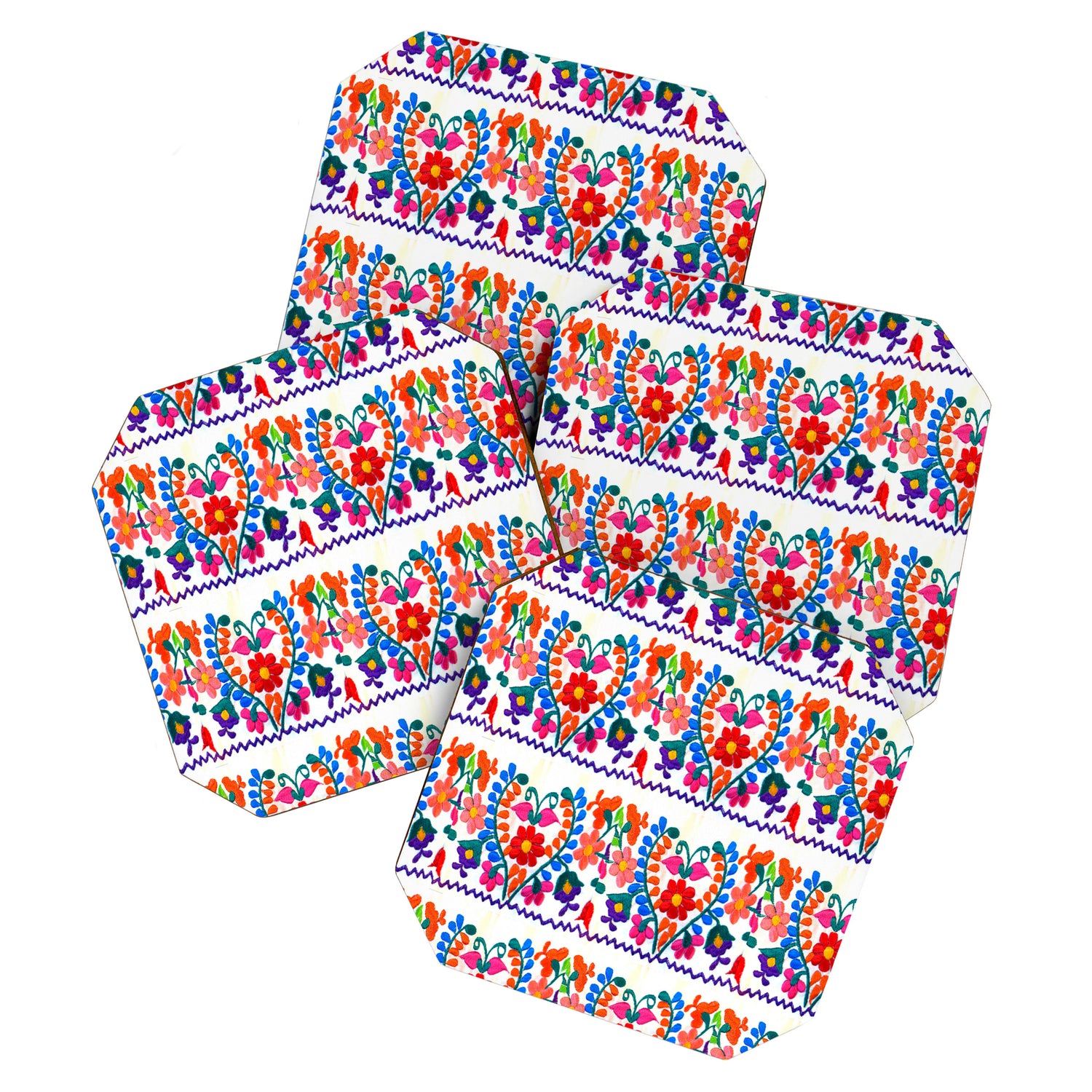 Mexican Fiesta of Flowers  Coaster Gallery Image 1