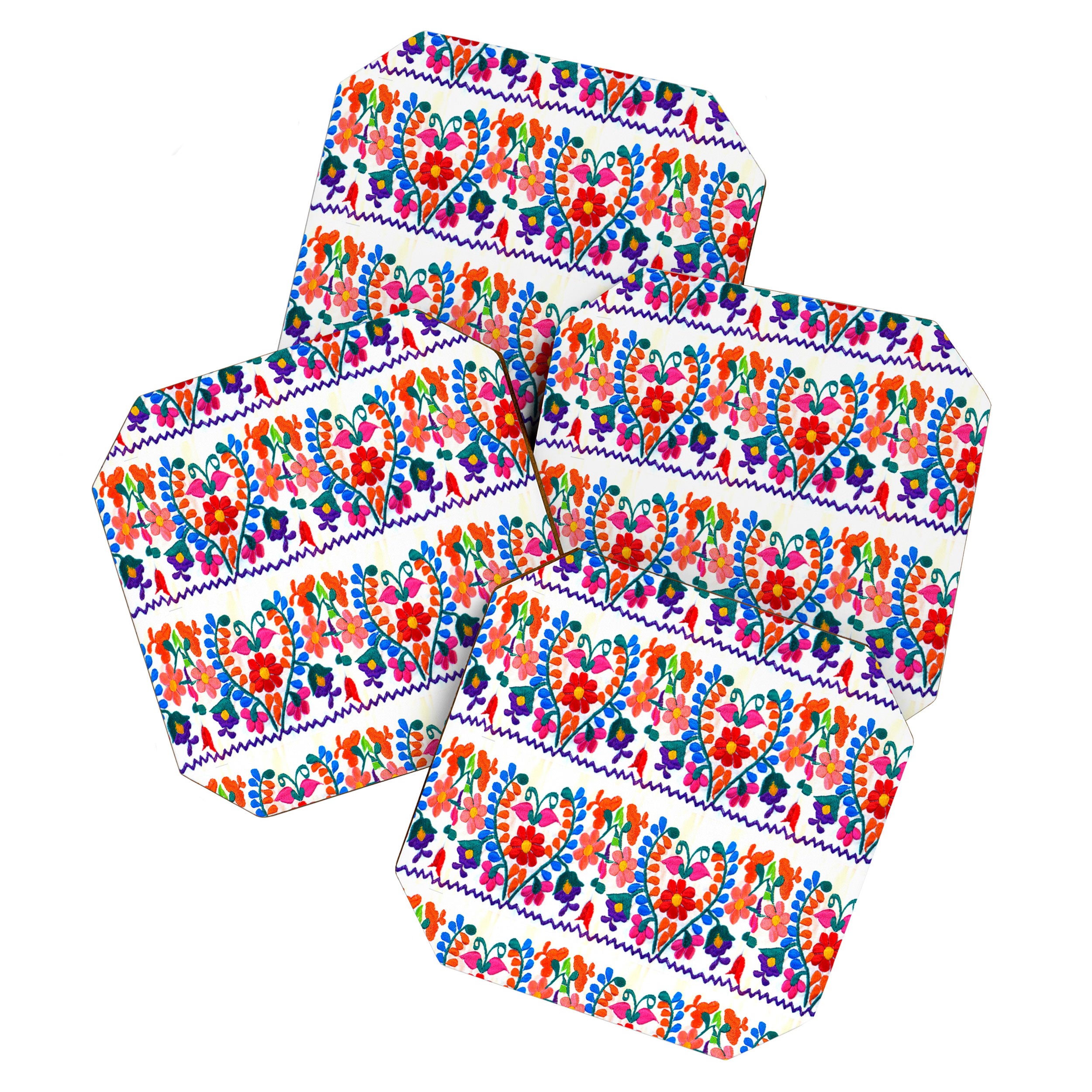 Mexican Fiesta of Flowers  Coaster Gallery Image 1