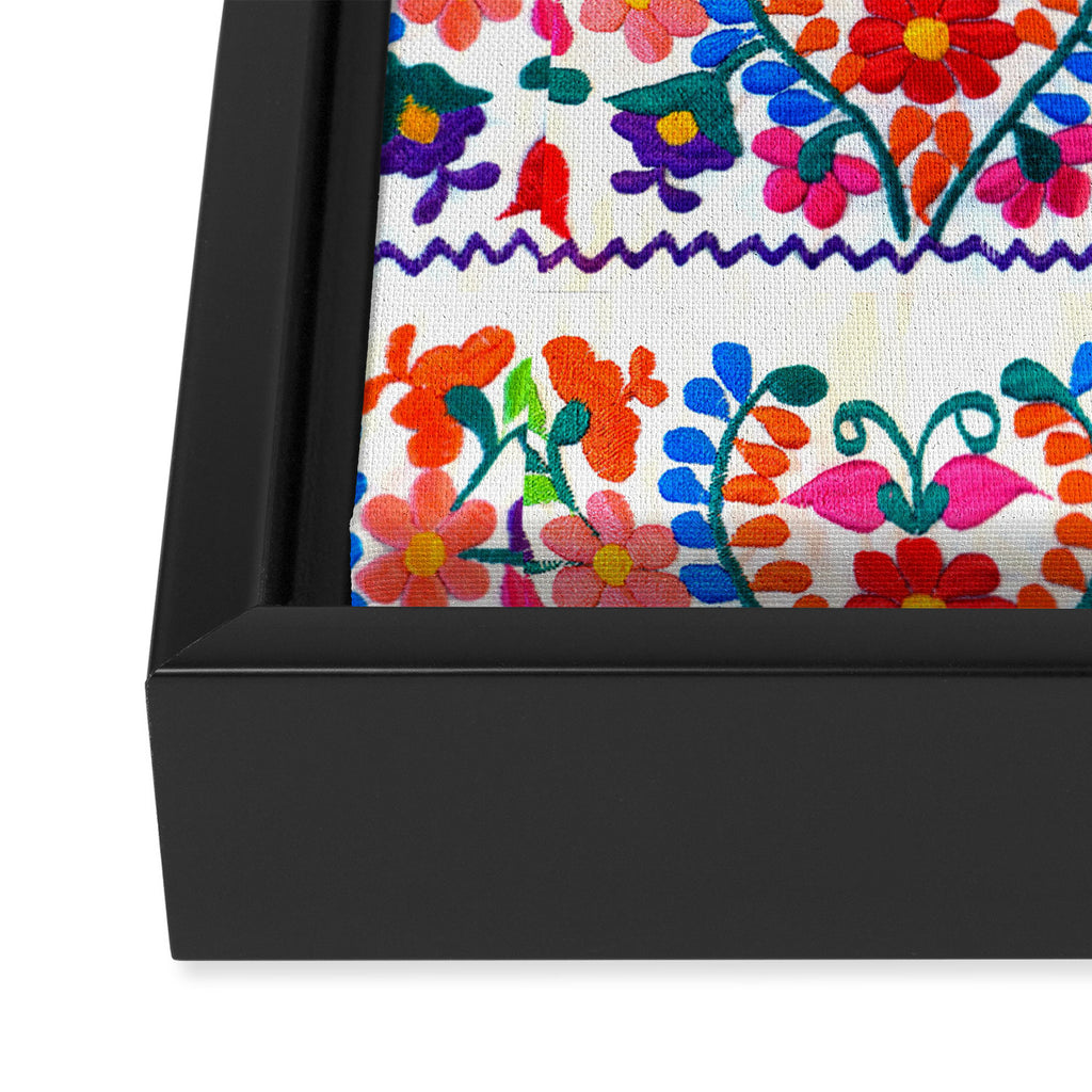 Mexican Fiesta of Flowers  Framed Canvas Print Gallery Image 3