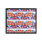Mexican Fiesta of Flowers  Framed Canvas Print Gallery Image 2