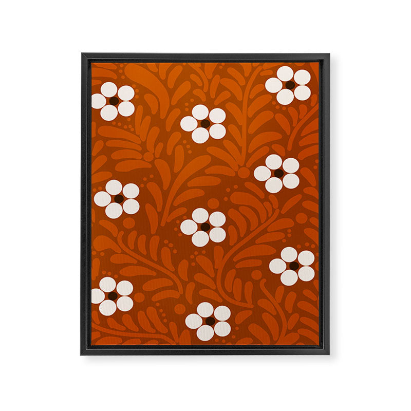 Mexican Olla Clay Orange Pottery  Mexican Modern Design Framed Canvas Print Gallery Image 8