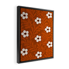 Mexican Olla Clay Orange Pottery  Mexican Modern Design Framed Canvas Print Gallery Image 2