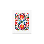 Mexican Red Fiesta of Flowers  Art Print Gallery Image 1