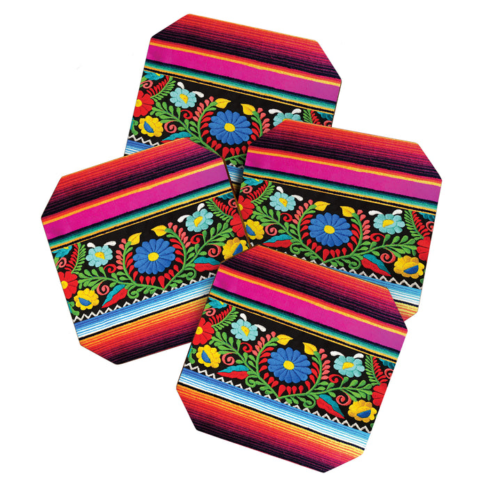 Pink Serape  Coaster Gallery Image 1