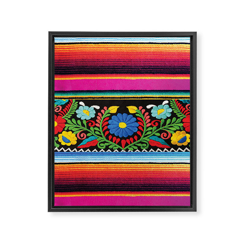 Pink Serape  Framed Canvas Print Gallery Image 6