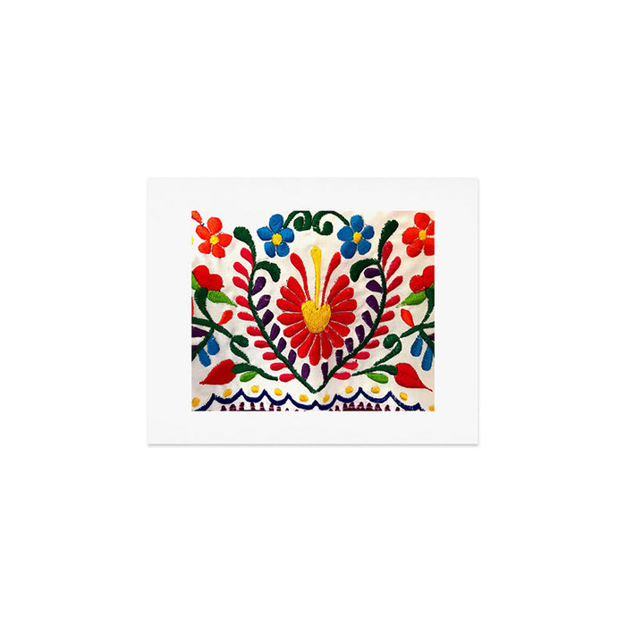Red Mexican Flower Art Print Gallery Image 1