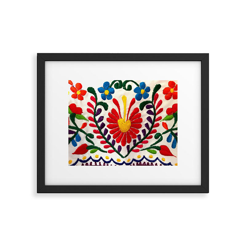 Red Mexican Flower Framed Art Print Gallery Image 5