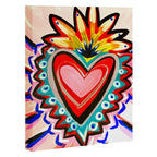 Sacred Heart Pink Canvas Print Gallery Image 3