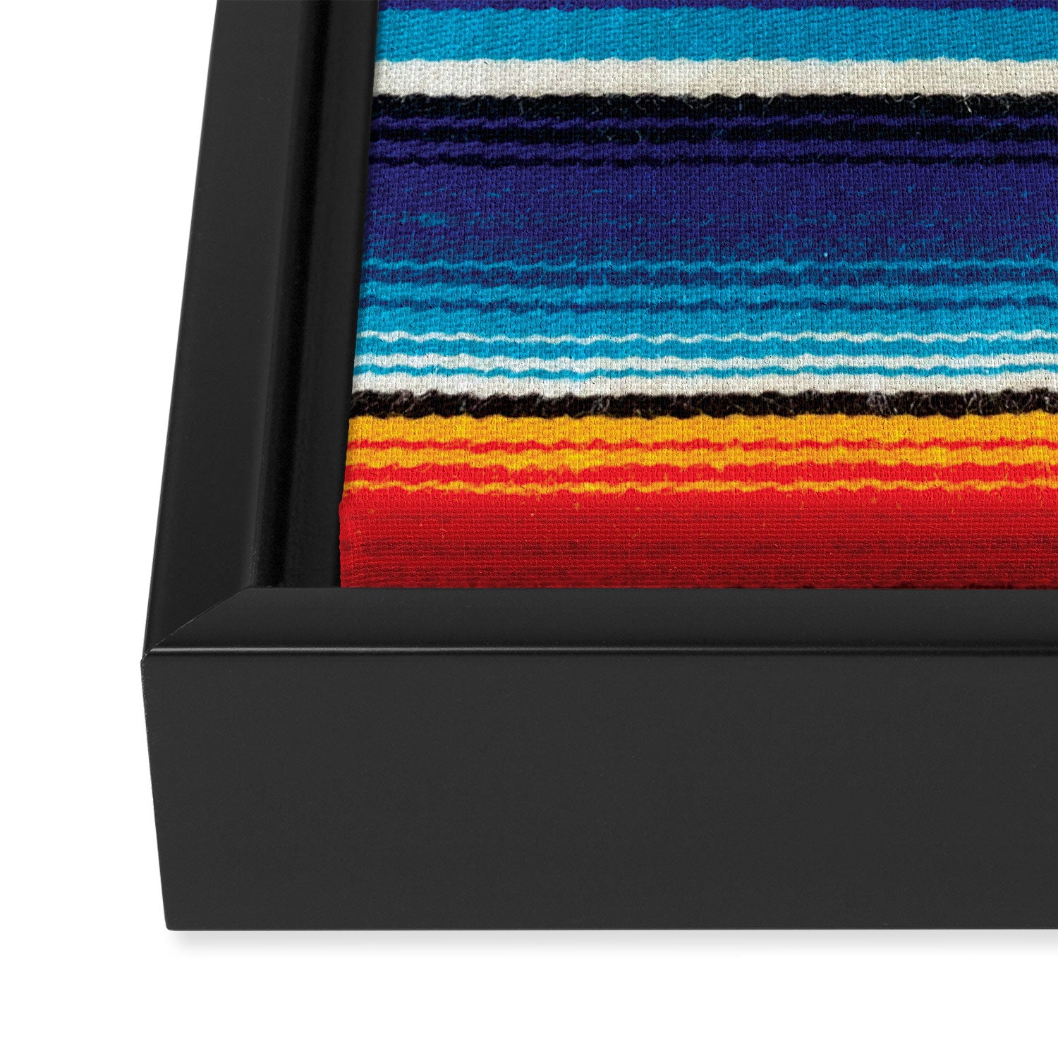 Serape Red  Framed Canvas Print Gallery Image 3