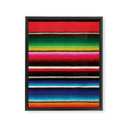 Serape Red  Framed Canvas Print Gallery Image 8