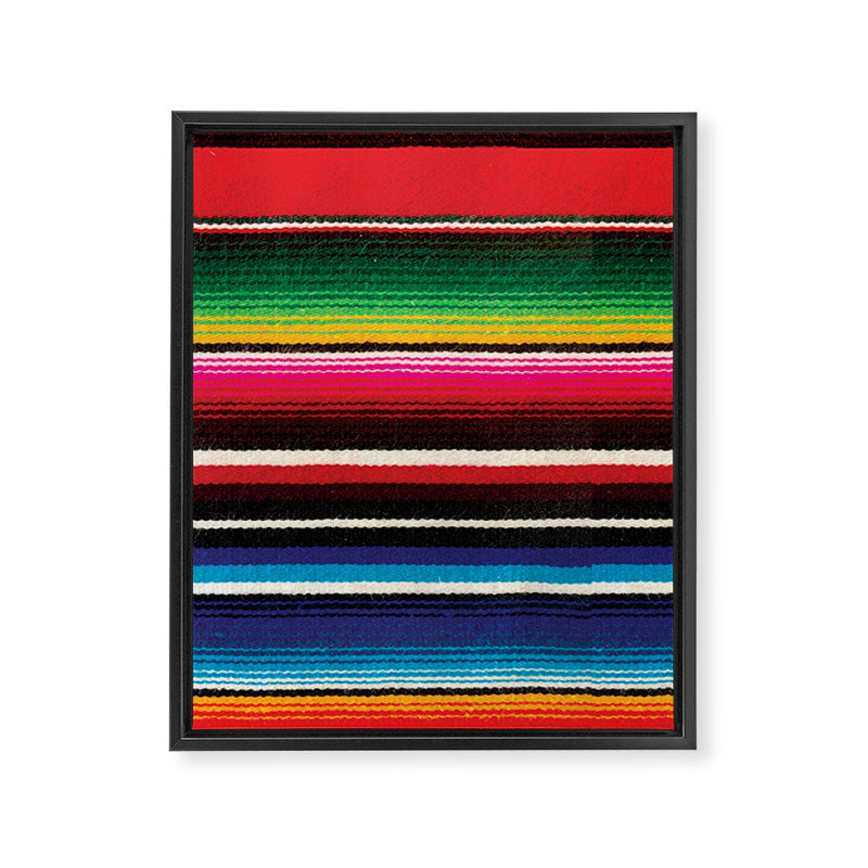 Serape Red  Framed Canvas Print Gallery Image 8