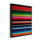 Serape Red  Framed Canvas Print Gallery Image 2