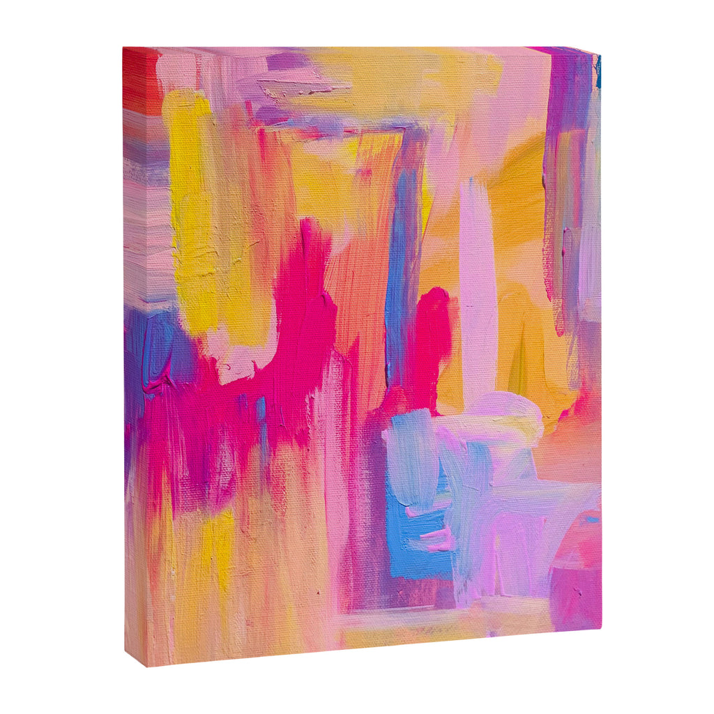 Summer Pink Pastel Abstract  Canvas Print Gallery Image 8