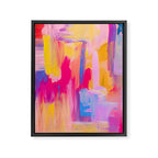 Summer Pink Pastel Abstract  Framed Canvas Print Gallery Image 8
