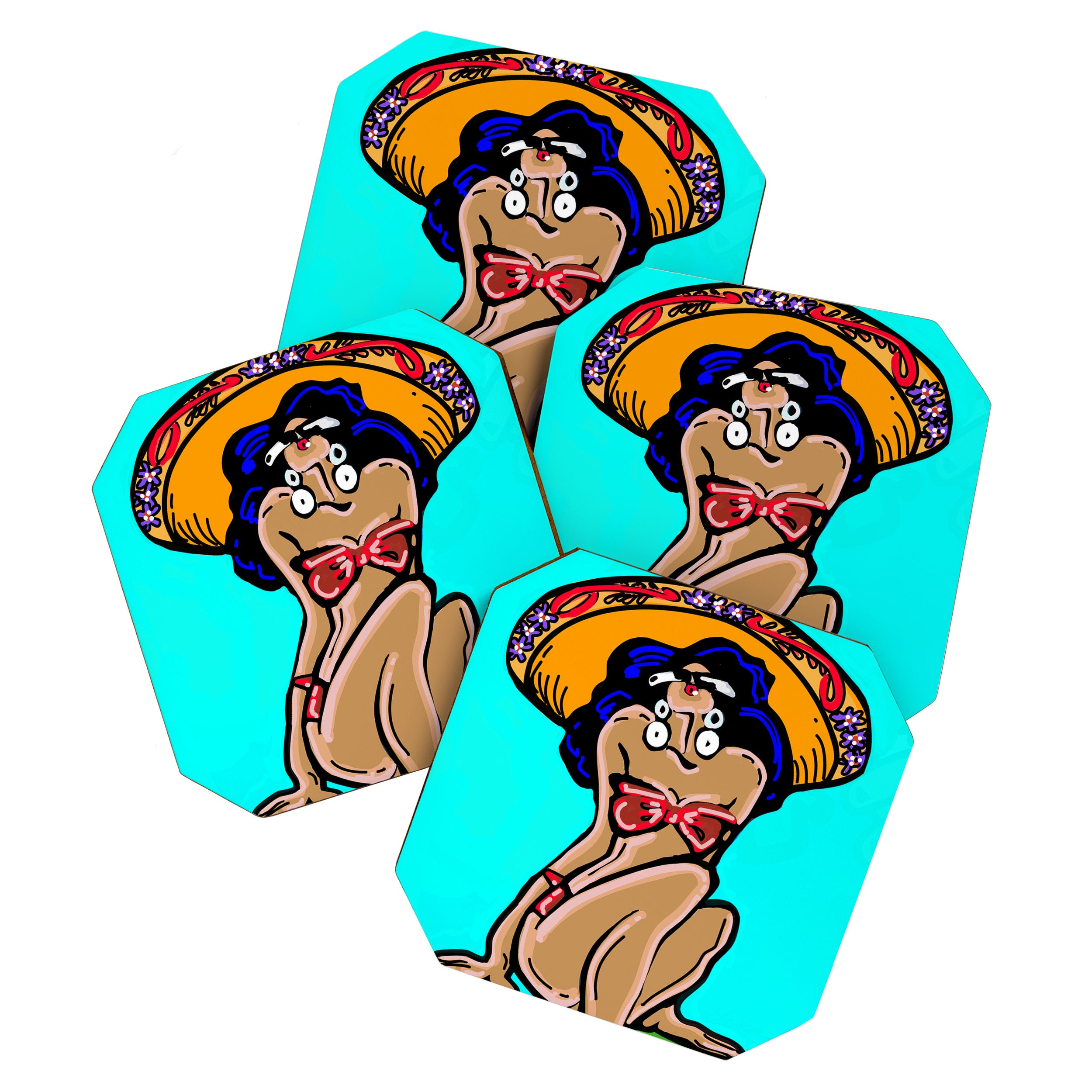 Summer Time Sombrero Coaster Gallery Image 1