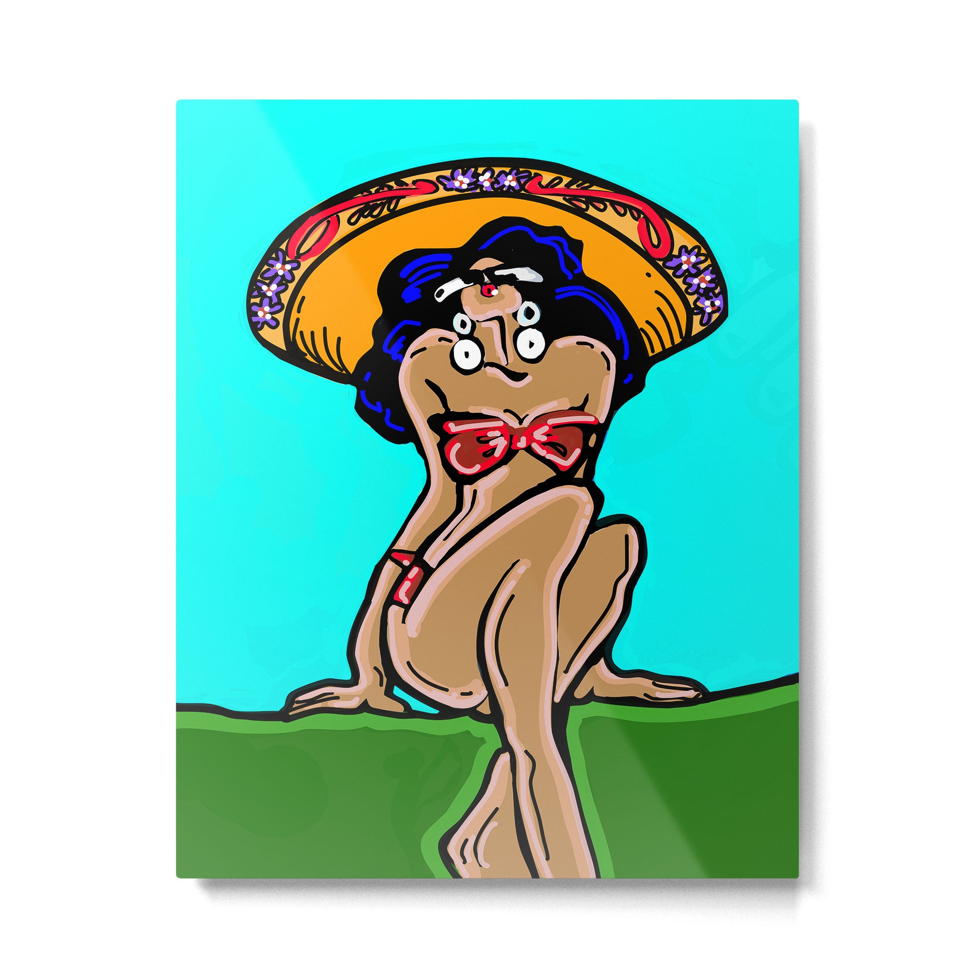 Summer Time Sombrero Metal Print Gallery Image 4
