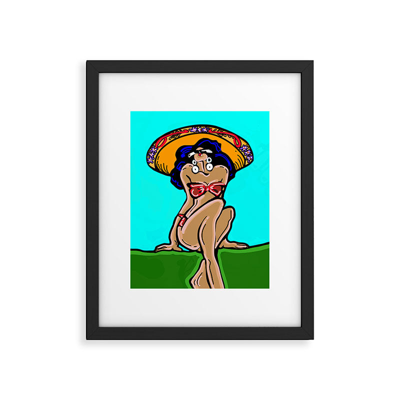 Summer Time Sombrero Framed Art Print Gallery Image 5