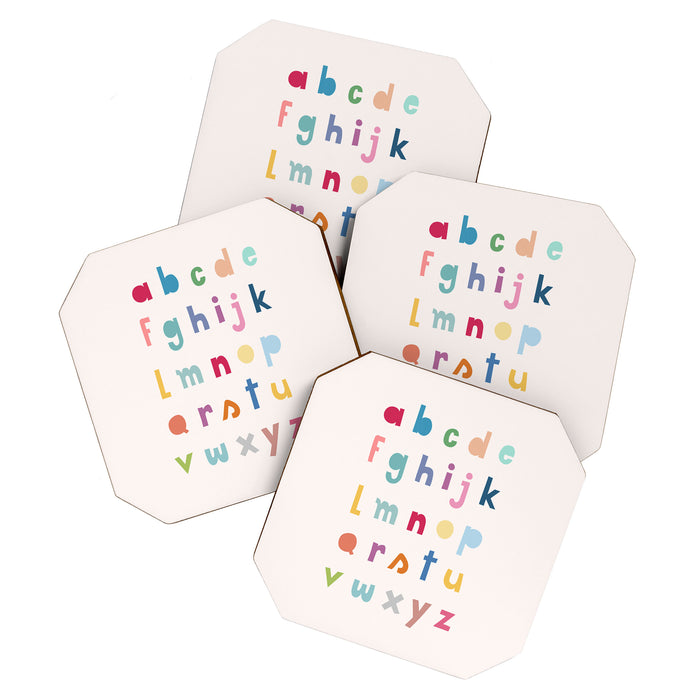 ABC alphabet art Coaster Gallery Image 1