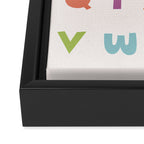 ABC alphabet art Framed Canvas Print Gallery Image 3