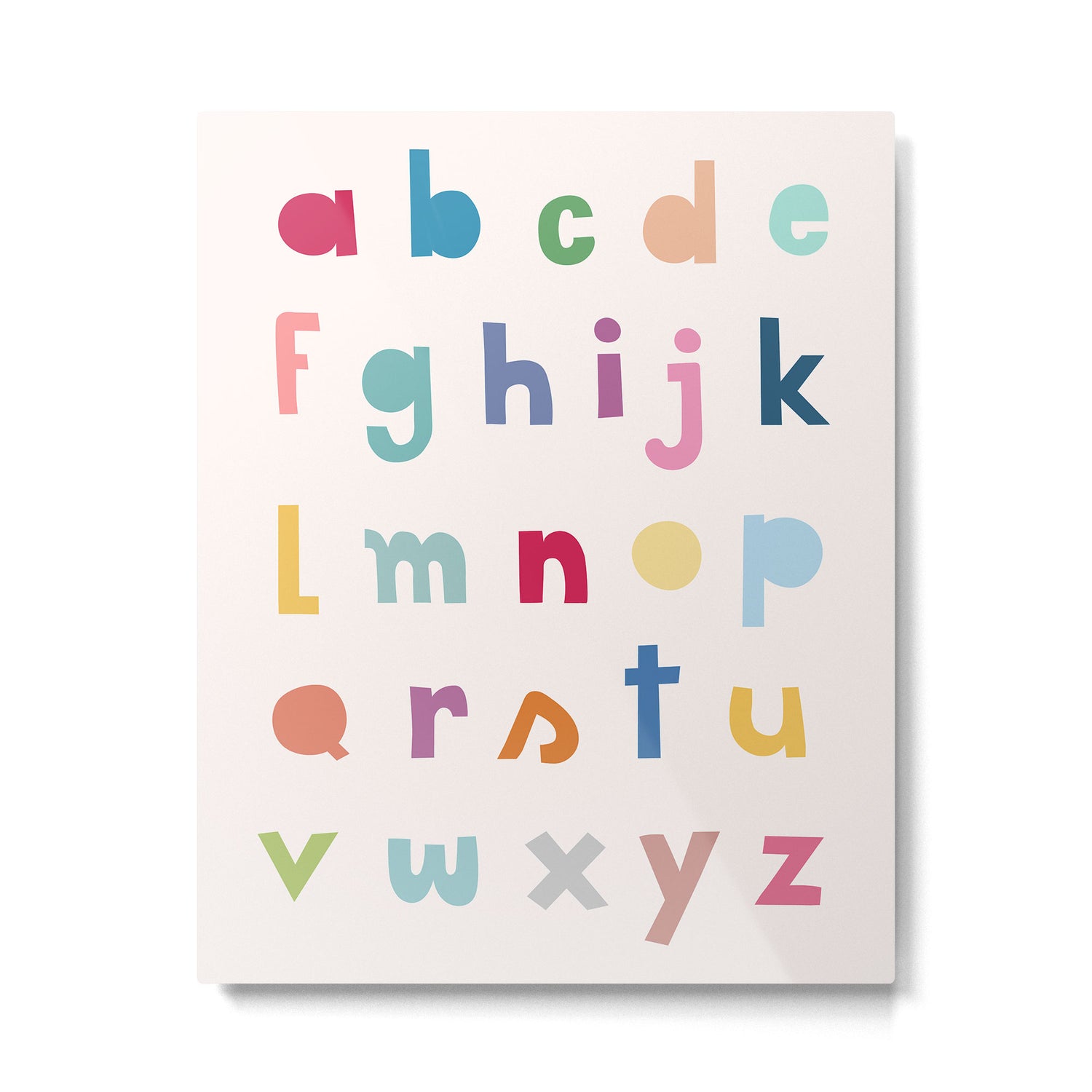 ABC alphabet art Metal Print Gallery Image 6