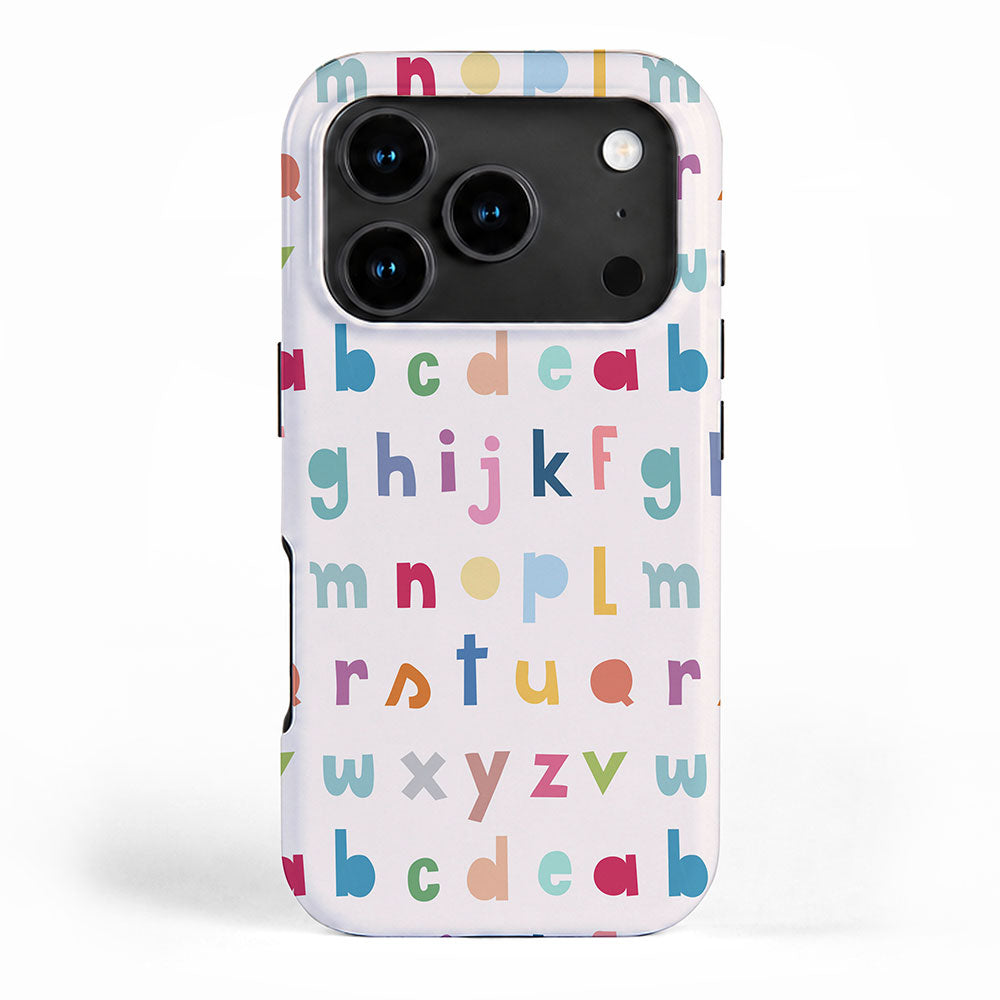 ABC alphabet art iPhone Case Gallery Image 1