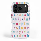 ABC alphabet art iPhone Case Gallery Image 1