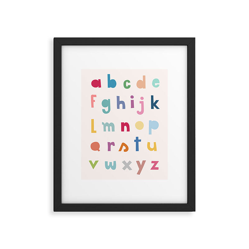 ABC alphabet art Framed Art Print Gallery Image 4