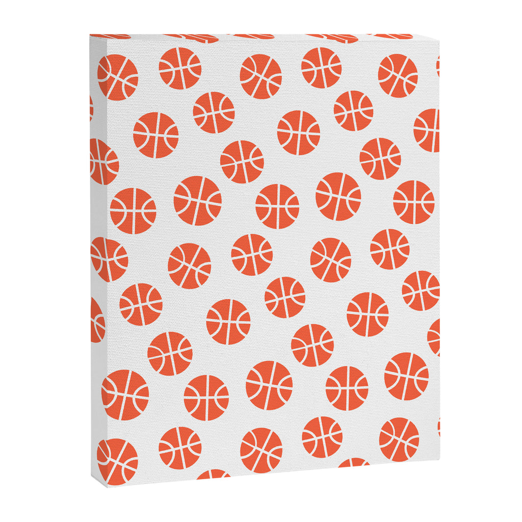 Basketball Pattern Canvas Print Gallery Image 8
