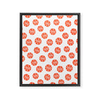 Basketball Pattern Framed Canvas Print Gallery Image 8
