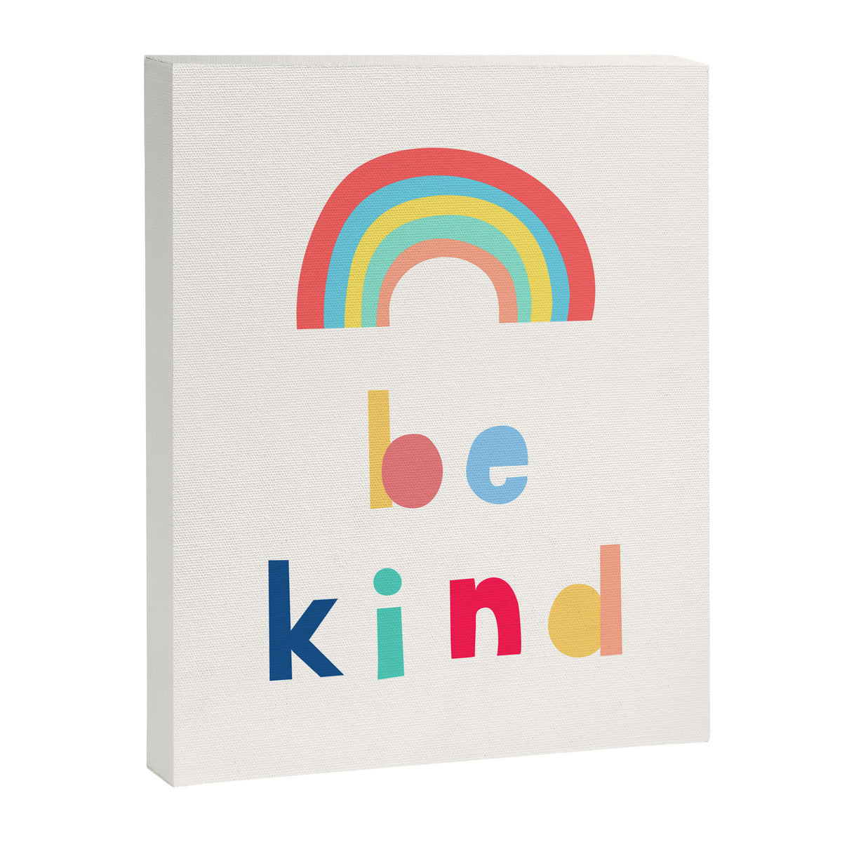Be Kind Rainbow Canvas Print Gallery Image 8