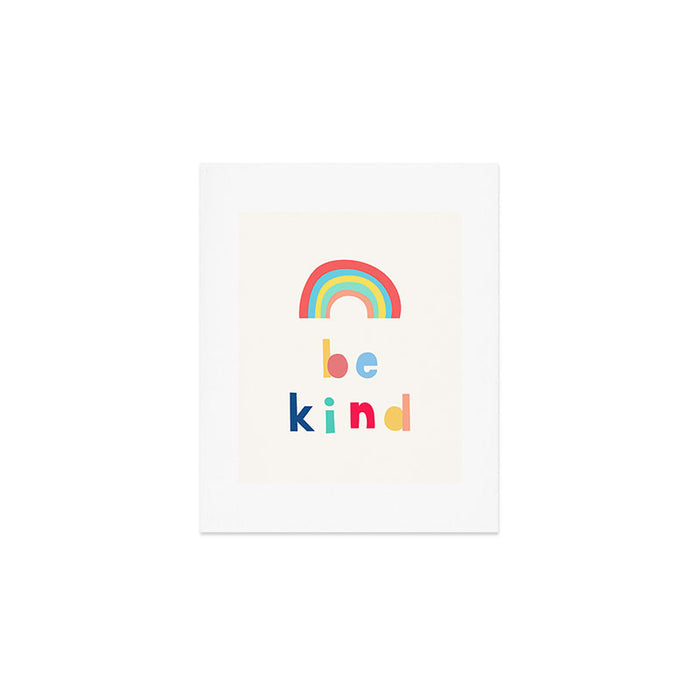 Be Kind Rainbow Art Print Gallery Image 1