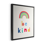 Be Kind Rainbow Framed Canvas Print Gallery Image 2