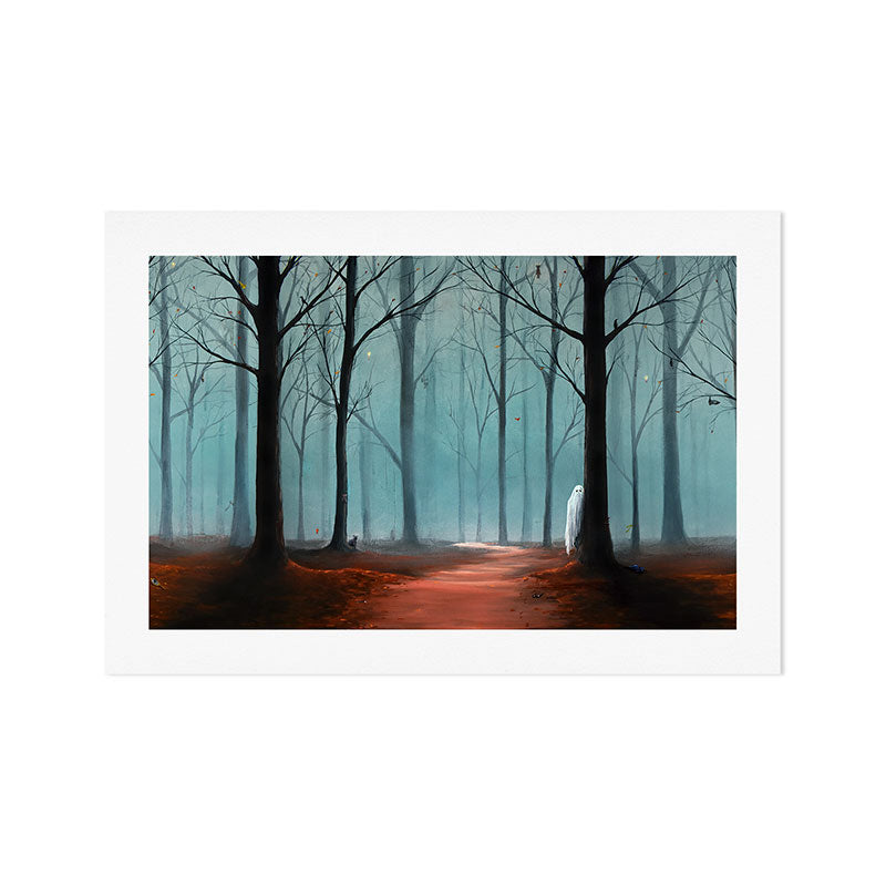 Halloween Forest Scene 2023 Art Print Gallery Image 1